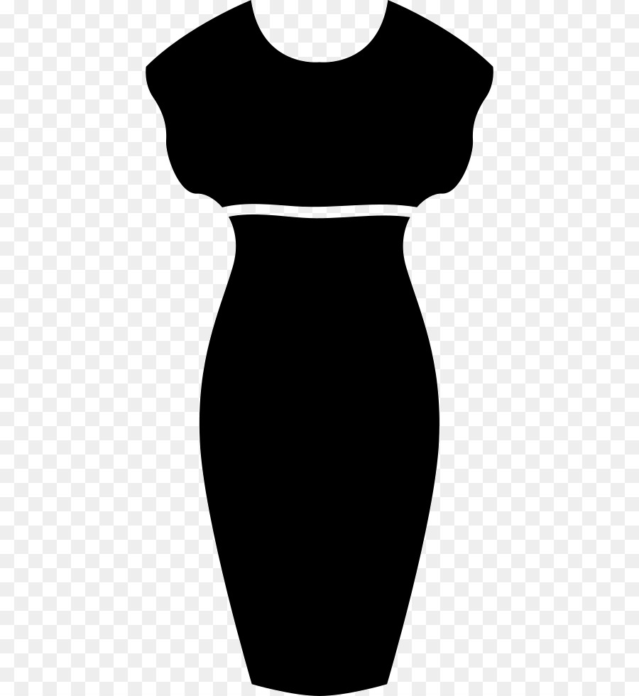 Little black dress Clothing Fashion - silhouette model png download - 490*980 - Free Transparent Little Black Dress png Download.