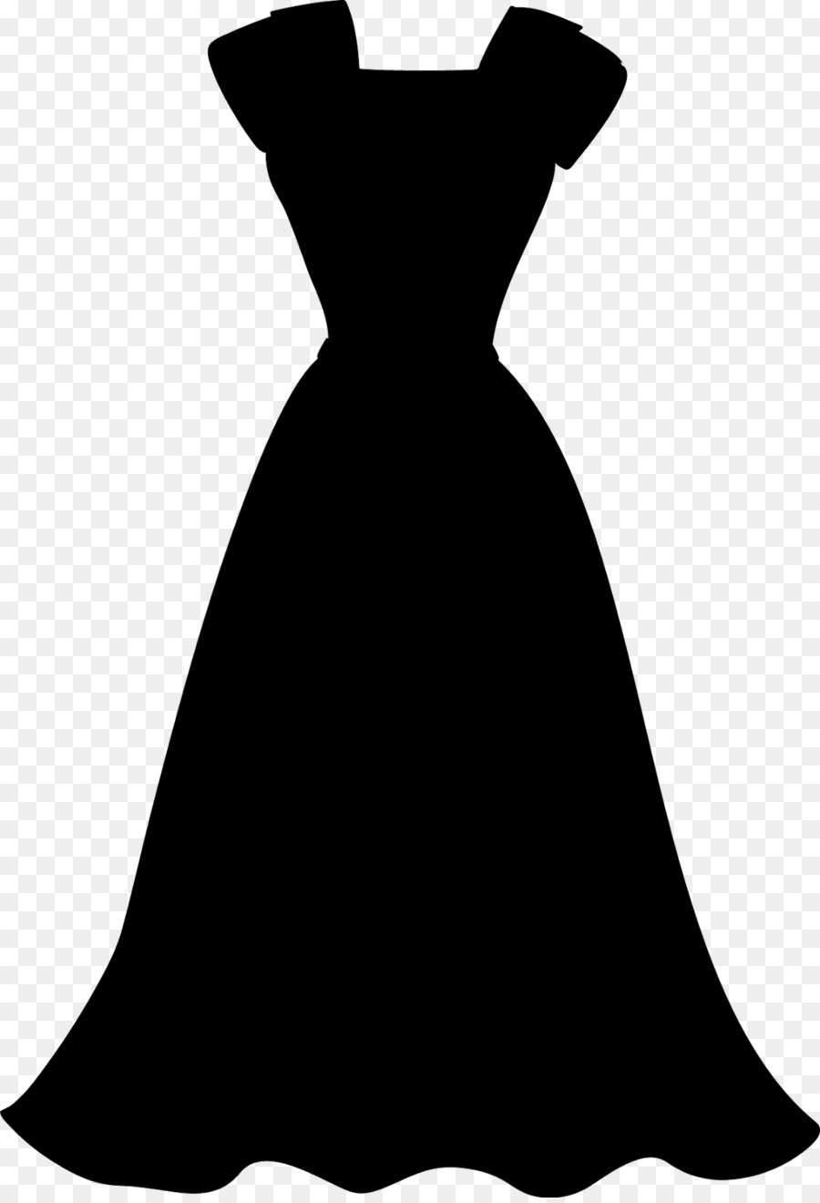 Black & White - M Gown Clip art Silhouette Neck -  png download - 1096*1600 - Free Transparent Black  White  M png Download.