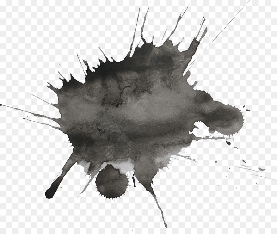 Transparent Watercolor Black and white Watercolor painting Drawing - black png download - 1558*1299 - Free Transparent Transparent Watercolor png Download.