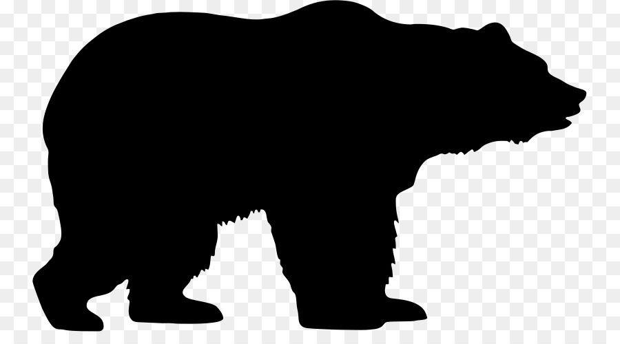 American black bear Clip art Silhouette Polar bear - bear silhouette png mammal png download - 805*482 - Free Transparent Bear png Download.