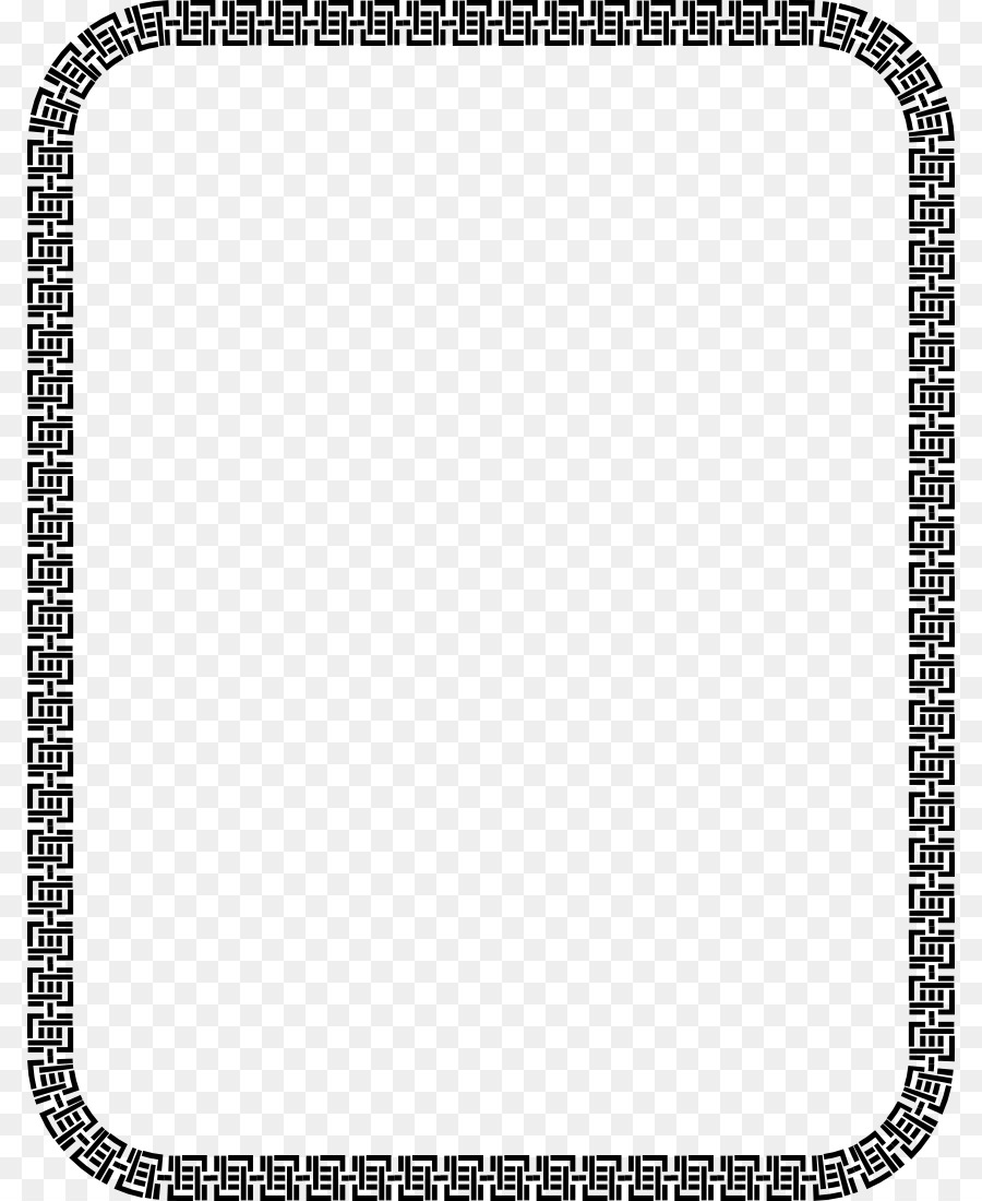 Decorative Borders Drawing Clip art - rounded border png download - 850*1100 - Free Transparent Decorative Borders png Download.