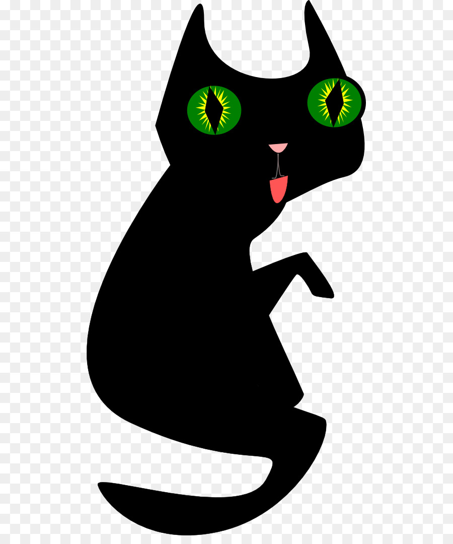 Black cat Kitten Clip art - Cat Graphics png download - 555*1063 - Free Transparent Cat png Download.