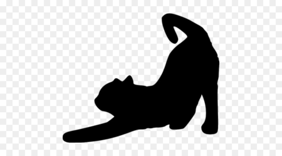 Black cat Kitten Silhouette Clip art - Cat png download - 500*500 - Free Transparent Cat png Download.