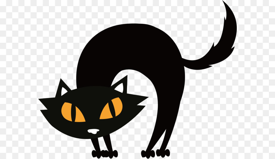 Black cat Halloween Scalable Vector Graphics - Fried black cat png download - 3551*2833 - Free Transparent Cat png Download.