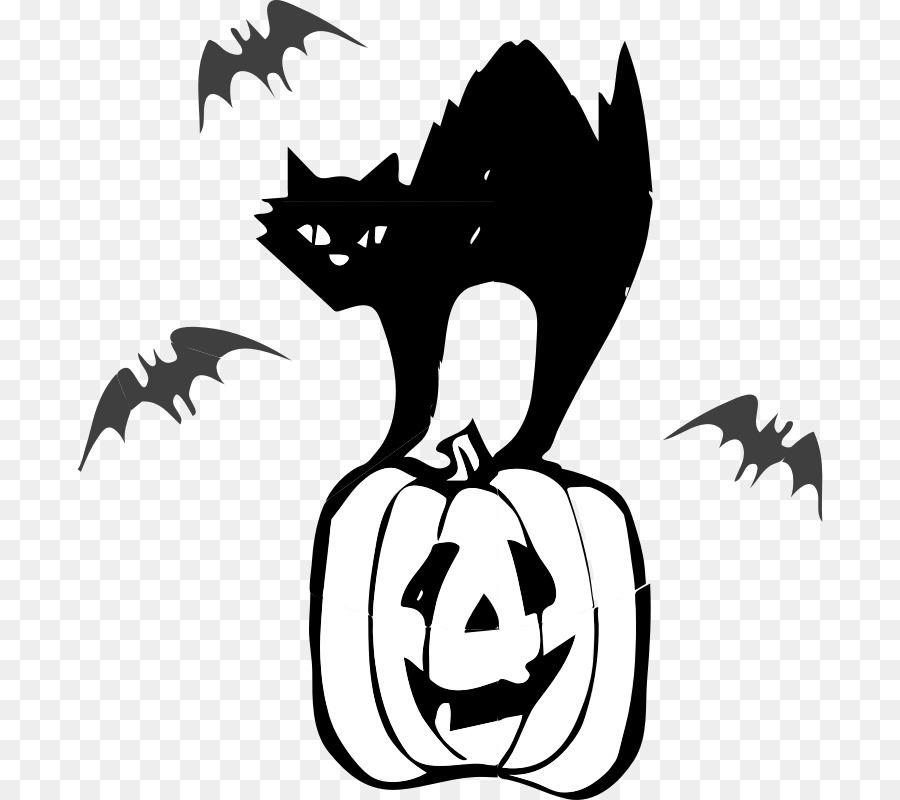 Black cat Halloween Clip art - Ocd Cliparts png download - 800*800 - Free Transparent Cat png Download.
