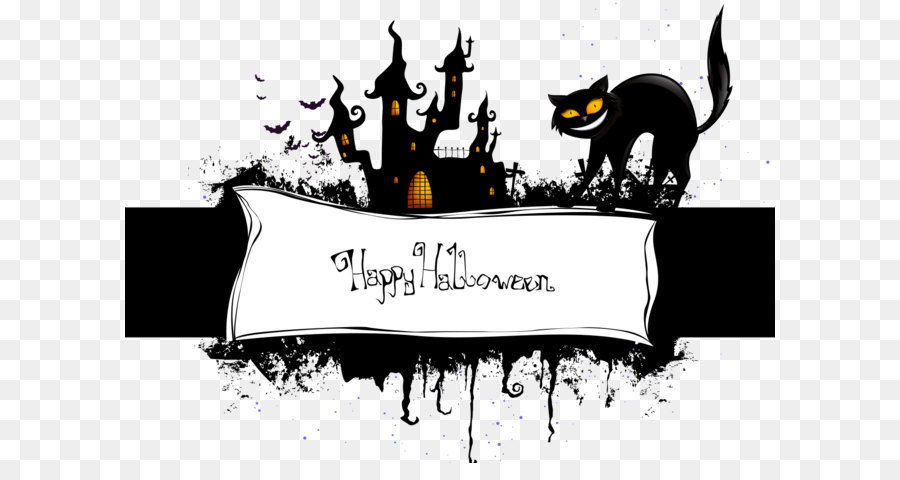 Halloween Wall decal Party Poster - Halloween png download - 1425*1015 - Free Transparent Cat png Download.
