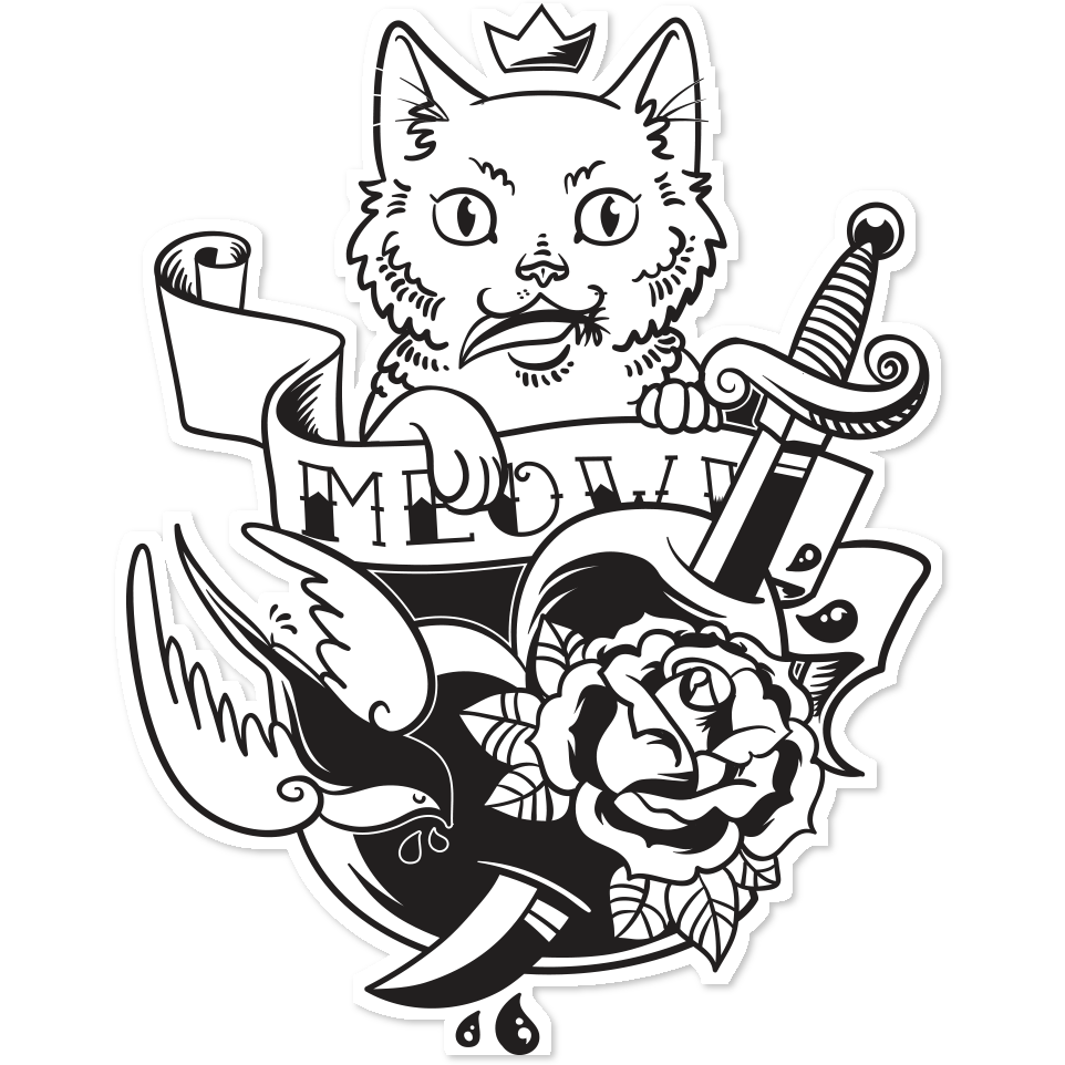 Buy Cat Outline Temporary Tattoo / Small Cat Tattoo / Animal Tattoo / Pet  Tattoo / Silhouette Cat Tattoo Black Cat Tattoo / Cat Memorial Tattoo  Online in India - Etsy