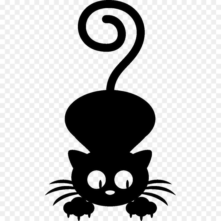 Black cat Kitten Stencil Drawing - Cat png download - 1200*1200 - Free Transparent Cat png Download.