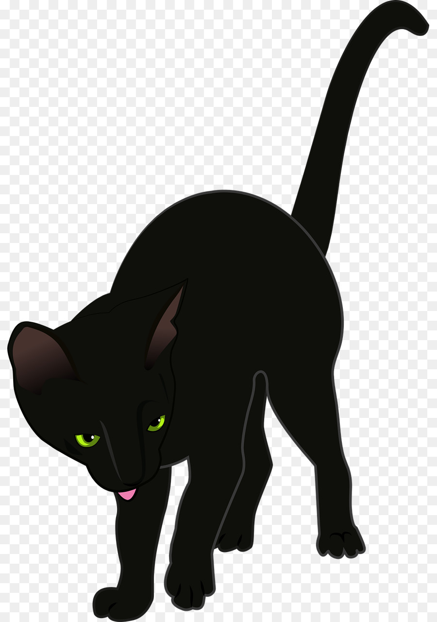 Black cat Clip art - Cat png download - 869*1280 - Free Transparent Cat png Download.