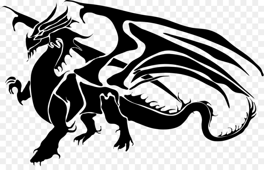 Chinese dragon Silhouette Clip art - dragon png download - 1280*807 - Free Transparent Dragon png Download.