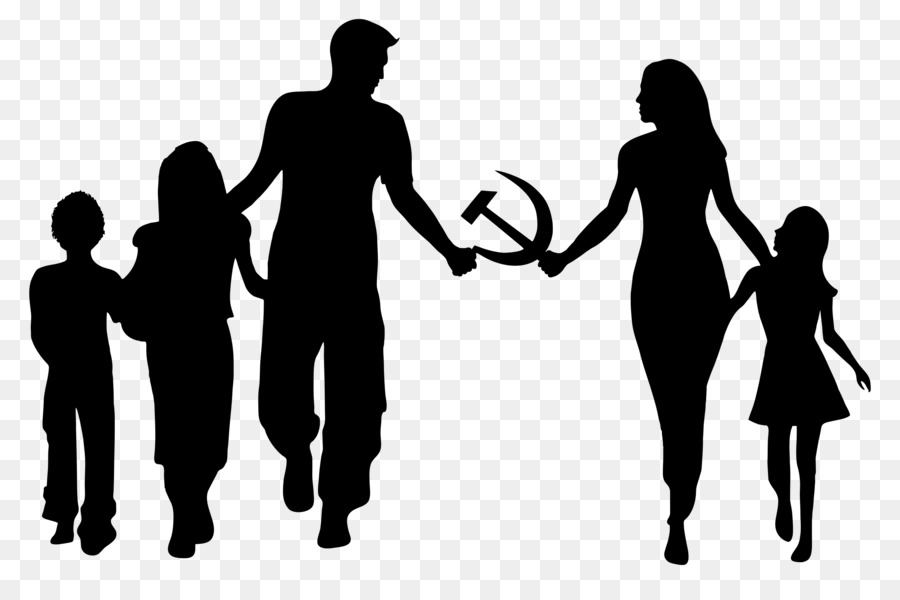 Family Silhouette Child - hammer and sickle png download - 2400*1556 - Free Transparent Family png Download.