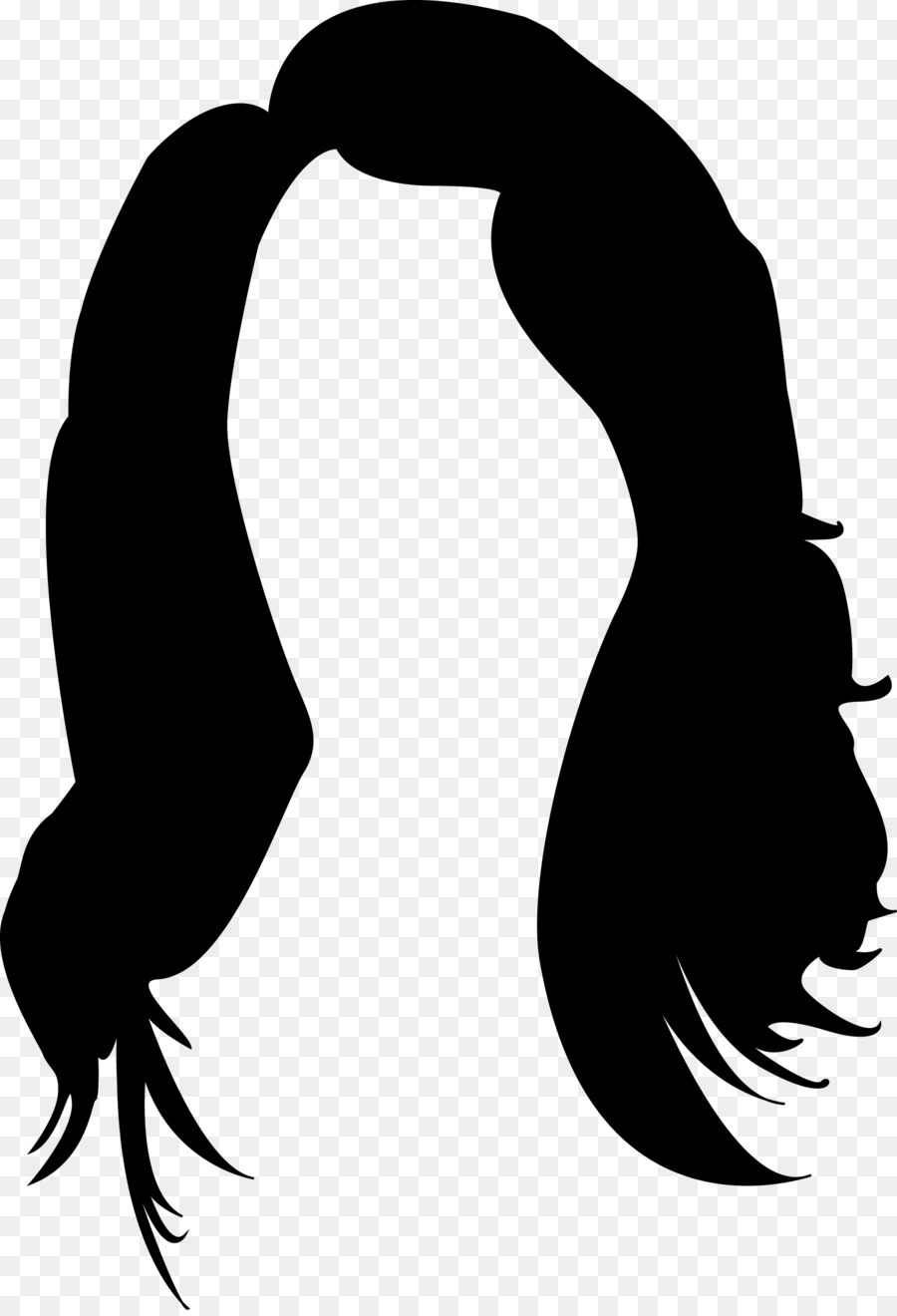 Long hair Black hair - black hair png download - 1706*2490 - Free Transparent Hair png Download.