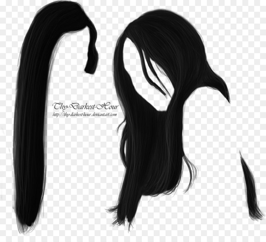 Black hair Hairstyle Drawing - long hair png download - 947*844 - Free Transparent Hair png Download.