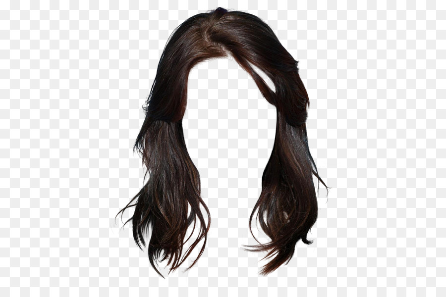 Long hair Brown hair Black hair Hairstyle - Western style long hair brunette graphic material png download - 500*600 - Free Transparent Long Hair png Download.