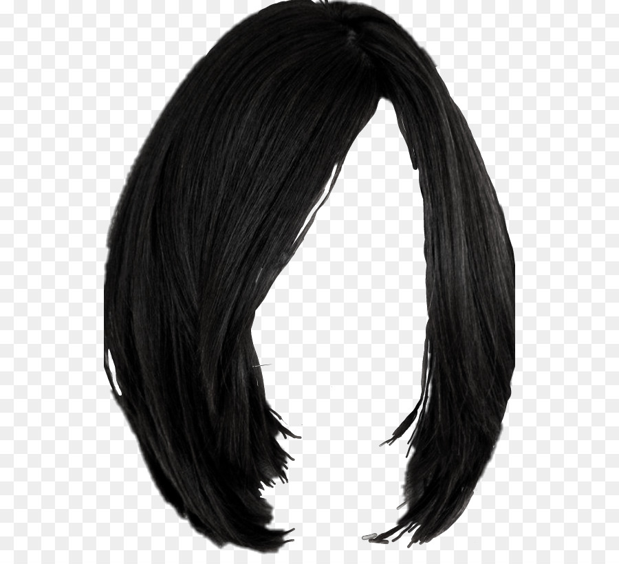 Black hair Hairstyle Wig Hair coloring - hair png download - 598*807 - Free Transparent Black Hair png Download.