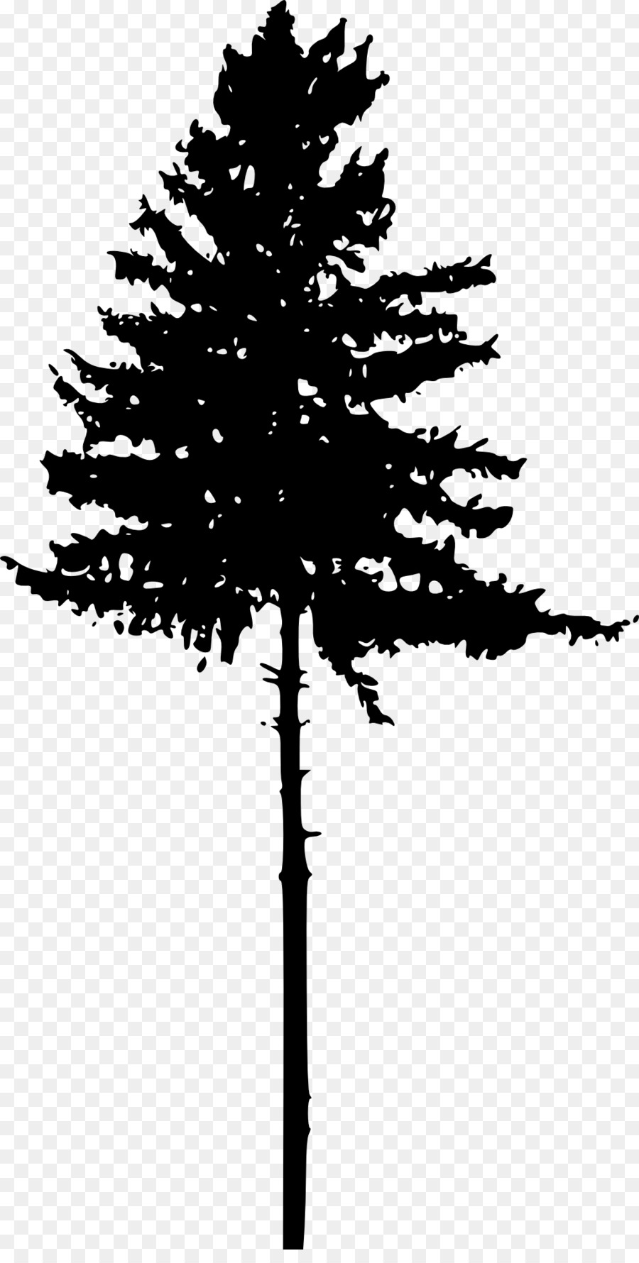 Tree Pine Silhouette Clip art - pine tree png download - 1022*2000 - Free Transparent Tree png Download.