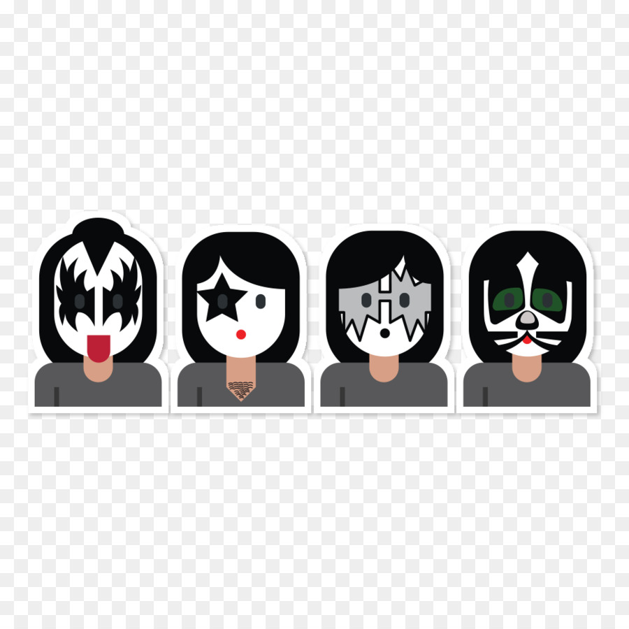 Musician Musical ensemble Emoji Black Veil Brides - Kiss band png download - 962*962 - Free Transparent  png Download.