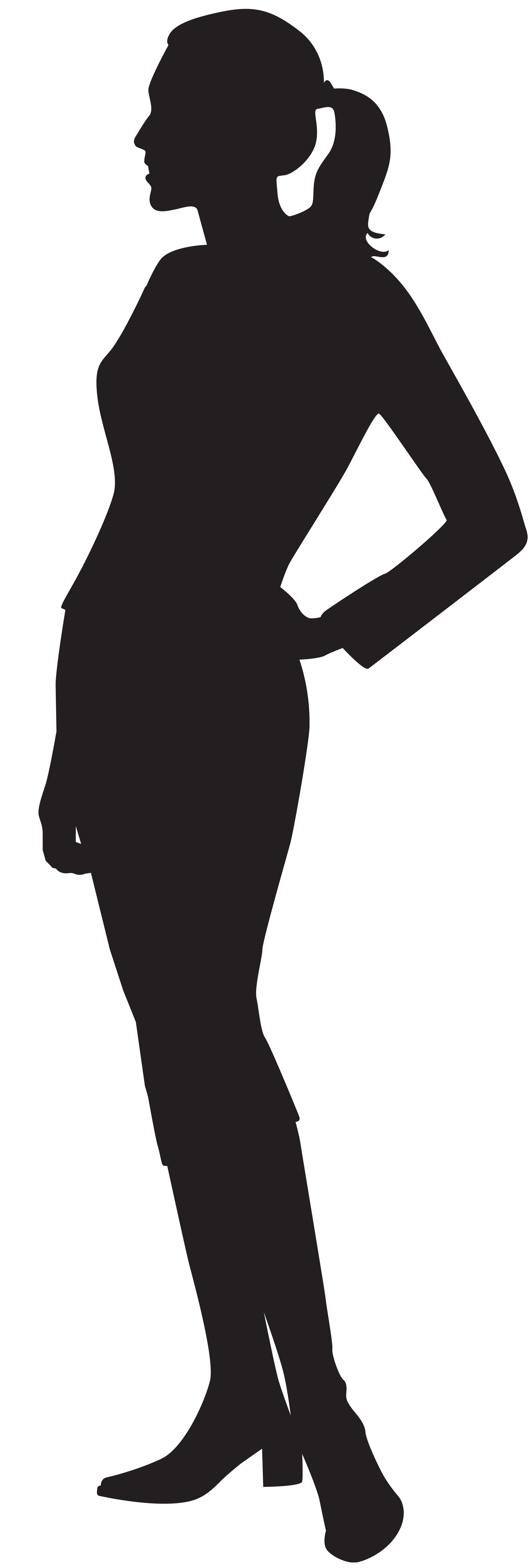 Clipart - Silhouette Of A Woman - Free Transparent PNG Clipart Images  Download