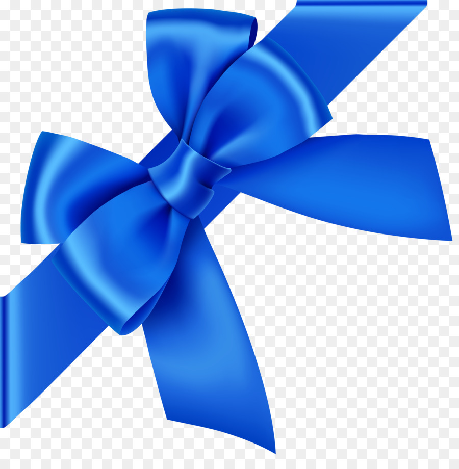 Blue Bow PNG Transparent Clip Art Image​