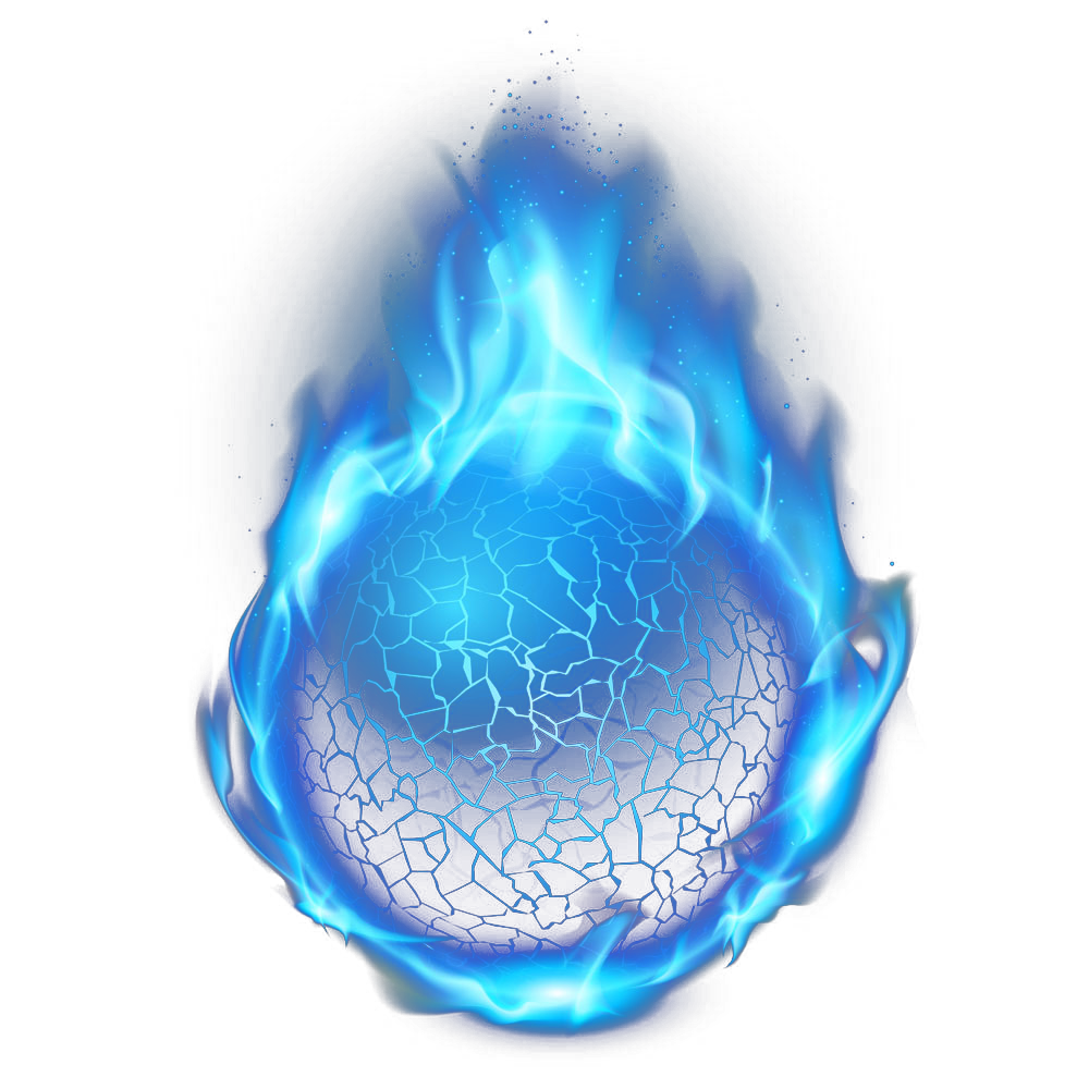Light Flame Fire Blue Flame Balls Png Download 1000 1000 Free