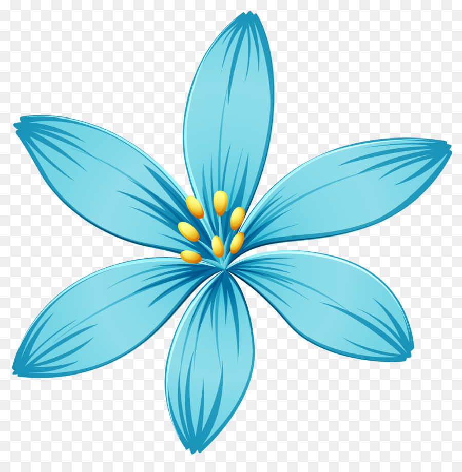 Blue flower Blue flower Clip art - Parasol png download - 5040*5054 - Free Transparent Flower png Download.