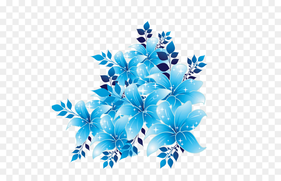 Flower Sky Blue Clip art - Blue flowers png download - 567*567 - Free  Transparent Blue png Download. - Clip Art Library
