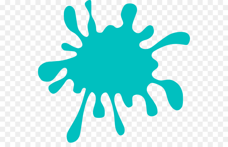 Blue-green Color Clip art - Paintball Splat Cliparts png download - 600*563 - Free Transparent Paint png Download.