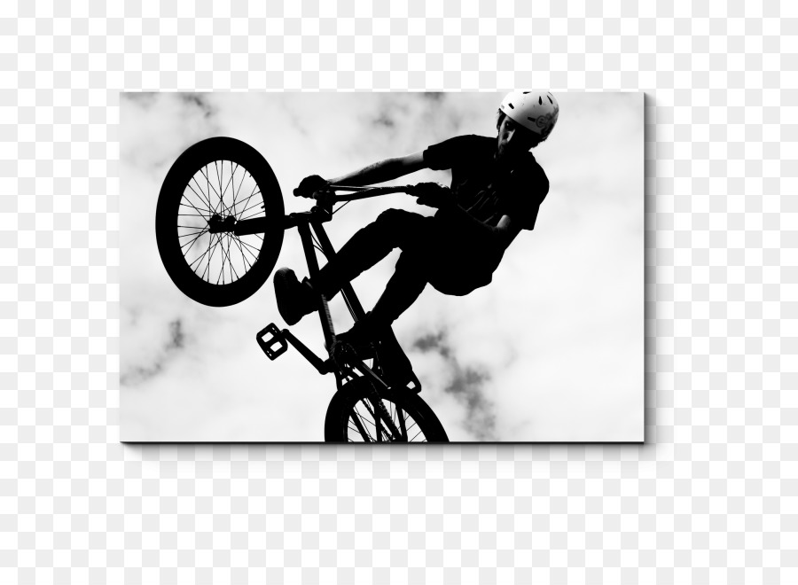 BMX bike Silhouette Black and white Freestyle BMX Bicycle - Silhouette png download - 650*650 - Free Transparent BMX Bike png Download.