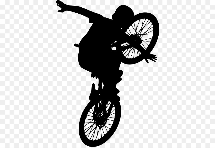 Bicycle BMX bike Cycling Motorcycle - silhouette bmx png download - 434*615 - Free Transparent Bicycle png Download.