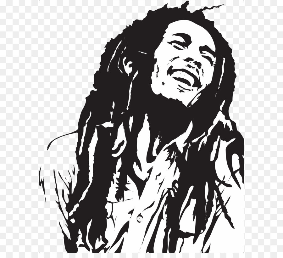Stencil Art Airbrush Painting Reggae - Bob Marley PNG png download - 2264*2801 - Free Transparent  png Download.