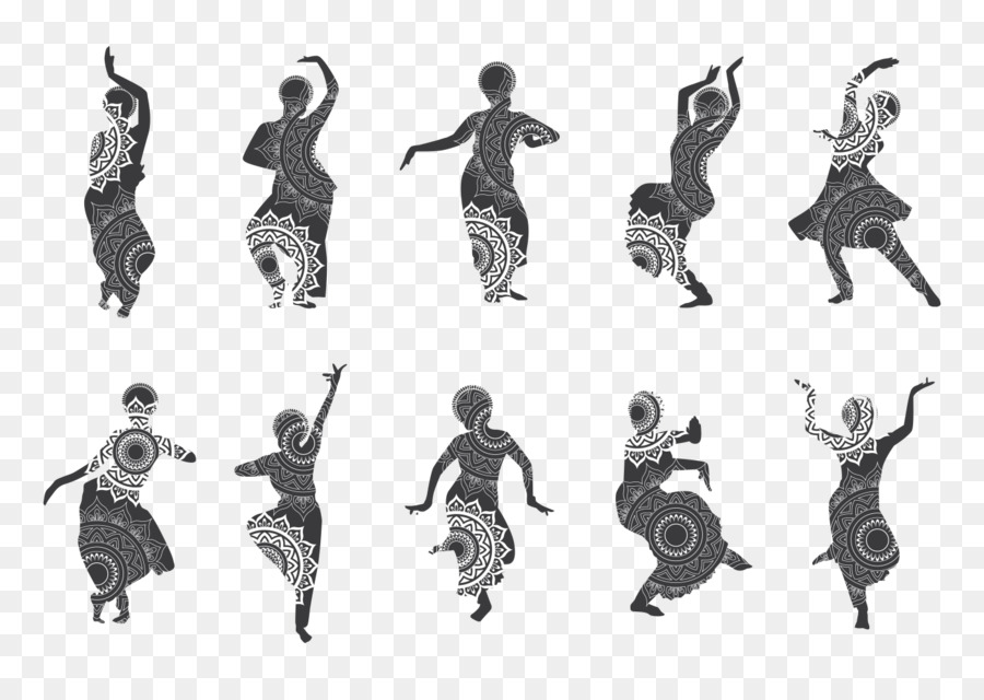 Silhouette Dance in India Bollywood - dancers vector png download - 1400*980 - Free Transparent Silhouette png Download.