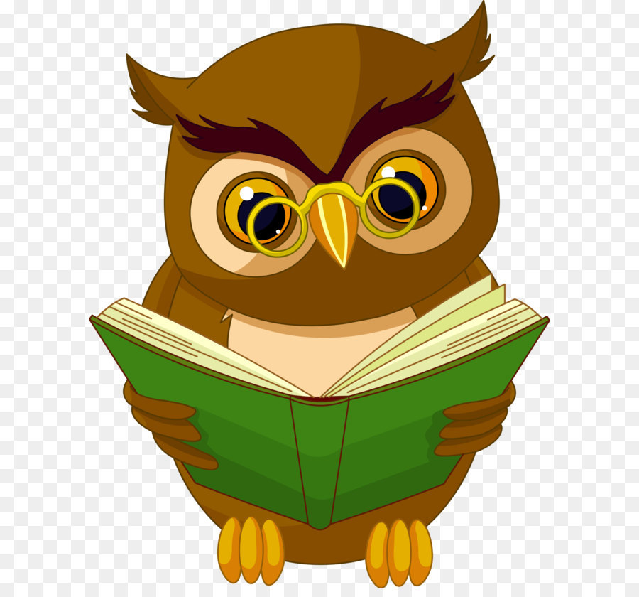 Owl Animated cartoon Drawing Animation - Transparent Owl with Book PNG Clipart Picture png download - 3923*4999 - Free Transparent Owl png Download.
