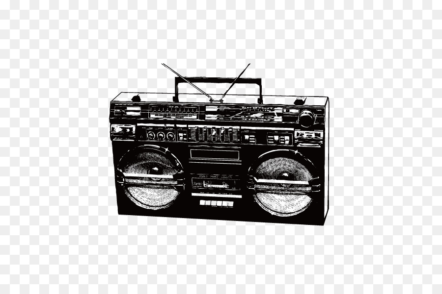 Boombox Radio Clip art - radio png download - 600*600 - Free Transparent Boombox png Download.