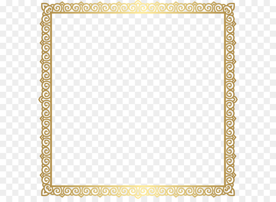 Square Area Text Picture frame Pattern - Transparent Border Frame Gold PNG Clip Art png download - 8000*8000 - Free Transparent Square png Download.