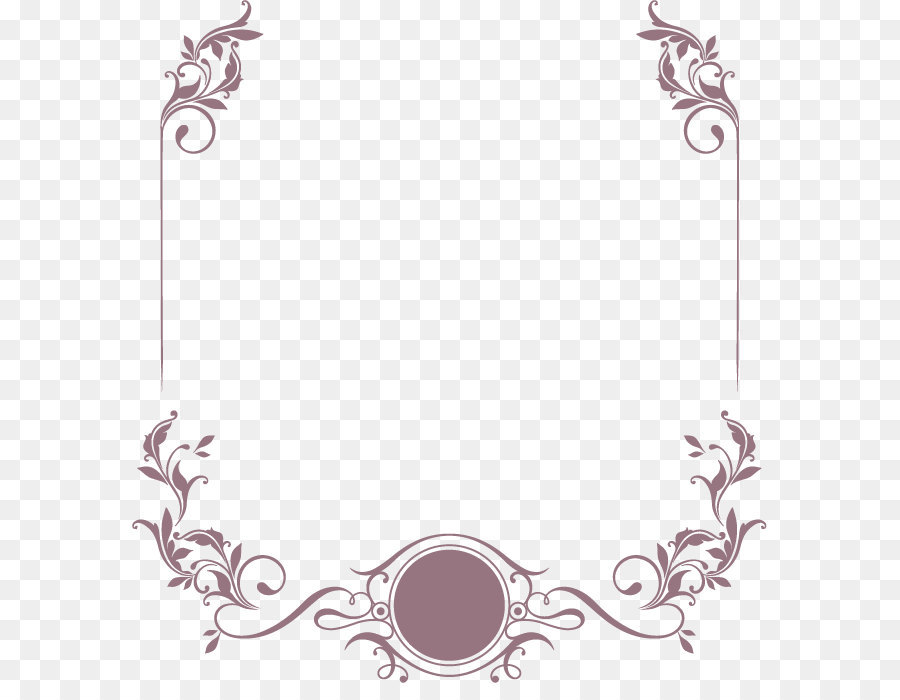 Wedding invitation Shutterstock - Elegant curly grass pattern border letterhead design vector material png download - 635*683 - Free Transparent Wedding Invitation png Download.