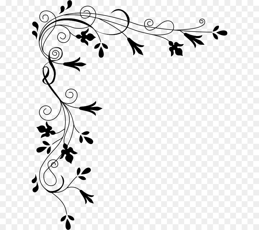 Japanese Border Designs White Flower Clip art - Fall Corner Cliparts png download - 680*800 - Free Transparent Japanese Border Designs png Download.
