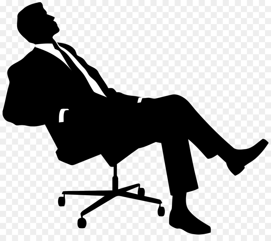 Chair Silhouette Sitting Clip art - boss png download - 2000*1746 - Free Transparent Chair png Download.
