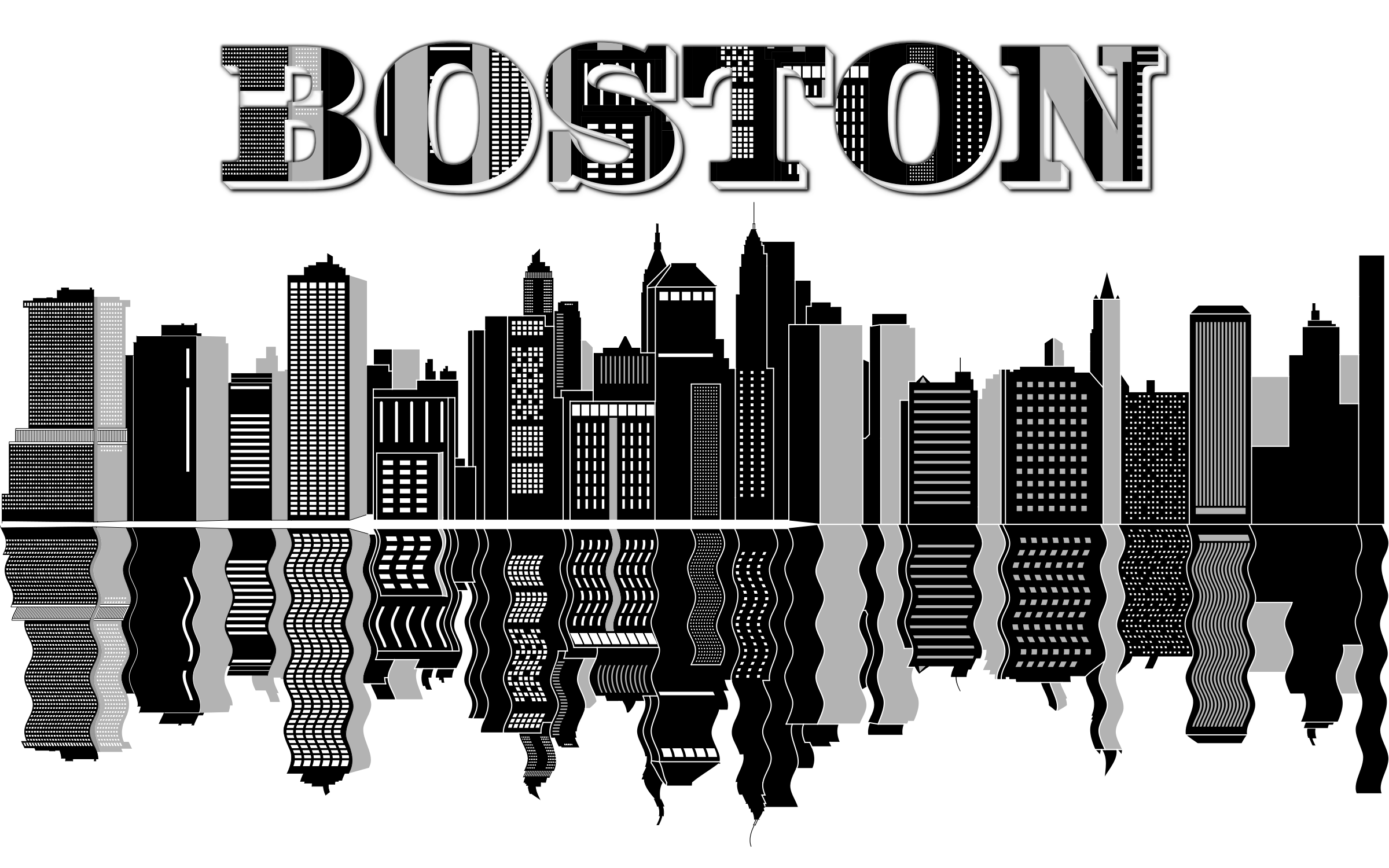 boston skyline clipart
