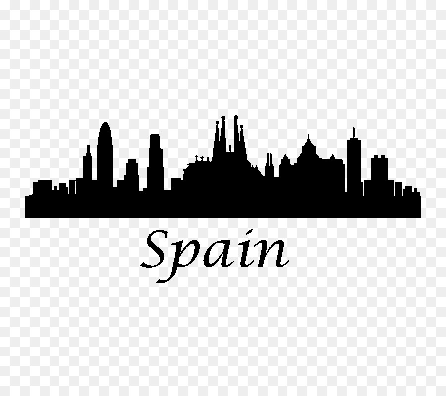 Barcelona Skyline Silhouette - Silhouette png download - 800*800 - Free Transparent Skyline png Download.