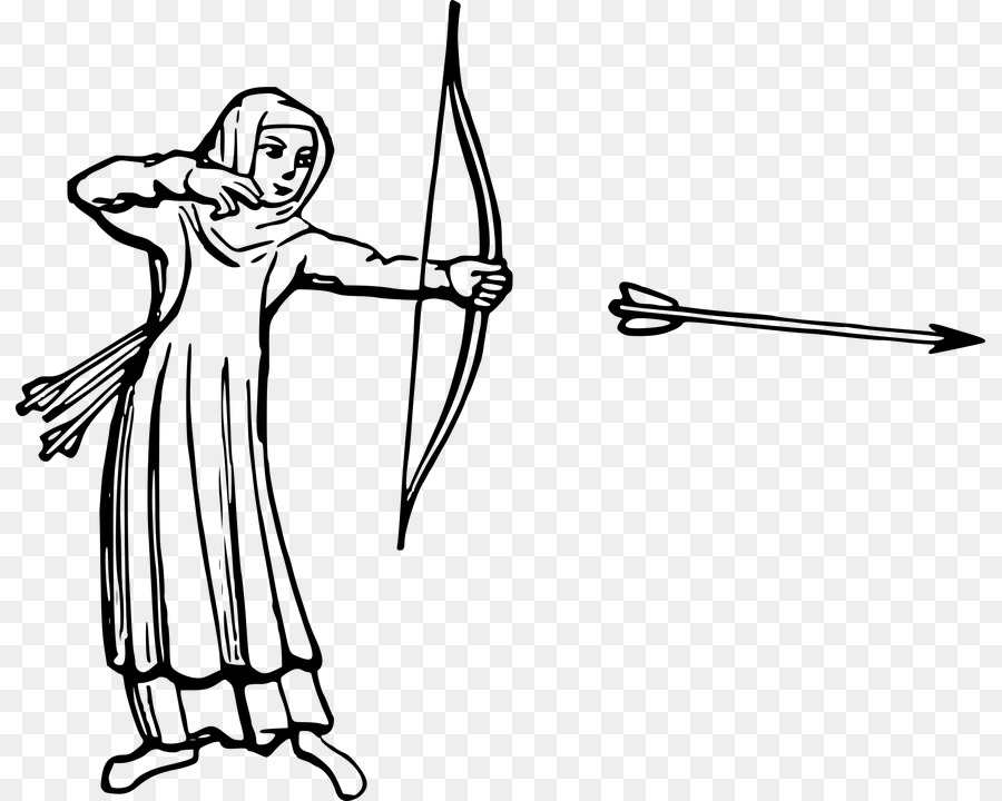 Archery Drawing Hunting Clip art - Silhouette png download - 871*720 - Free Transparent Archery png Download.