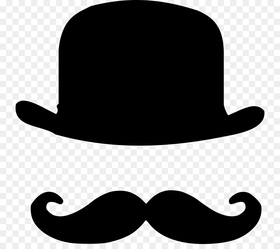 Bowler hat Moustache Top hat - Mustache png download - 800*784 - Free Transparent Bowler Hat png Download.