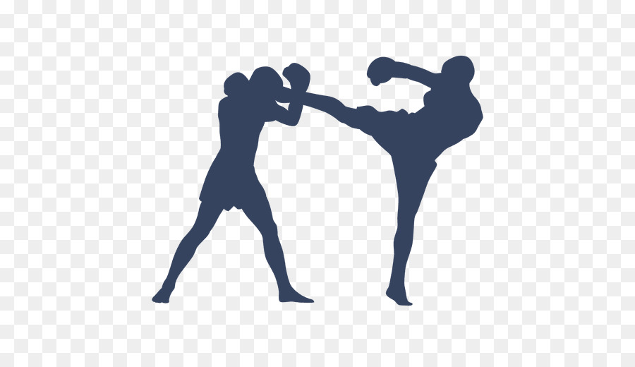 Kickboxing Muay Thai Silhouette - fight png download - 512*512 - Free Transparent Boxing png Download.