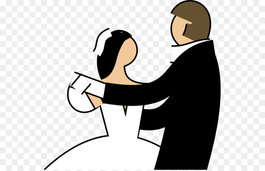 Dance Wedding Clip art - bride groom png download - 600*576 - Free Transparent  png Download.