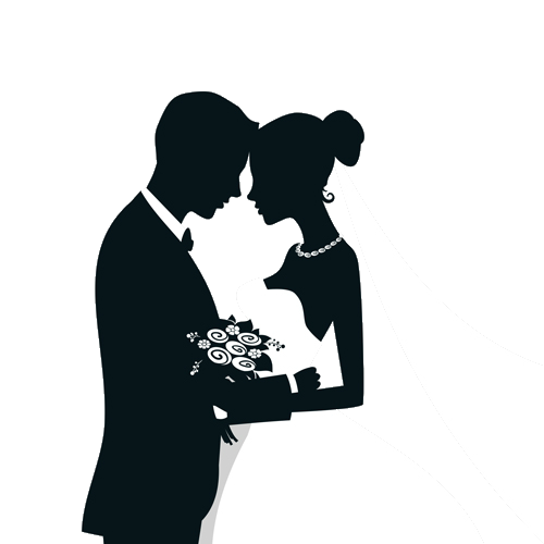 Wedding invitation Bridegroom Silhouette - groom png download - 500*500 ...