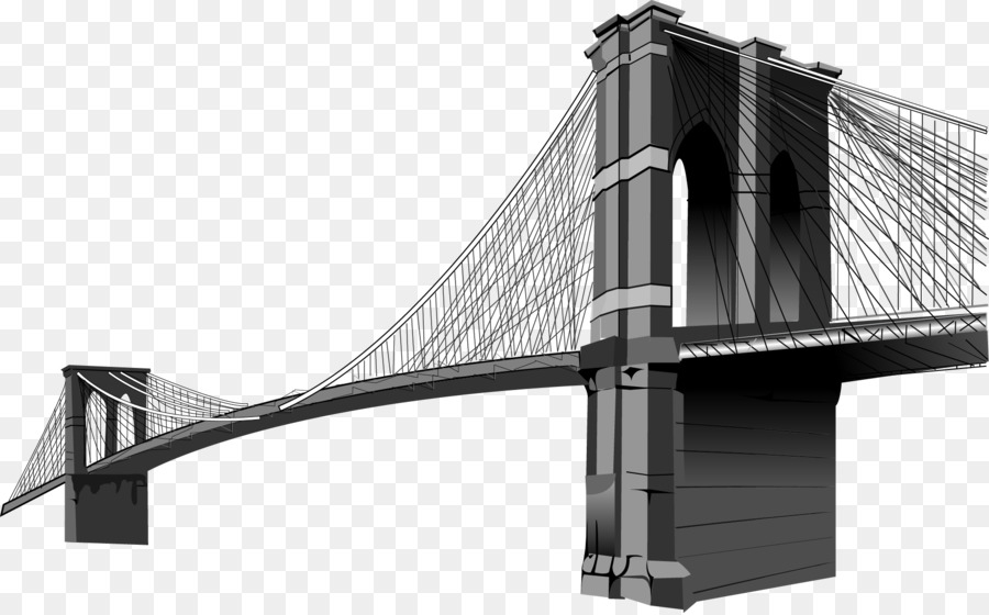 Brooklyn Bridge Clip art - Vector Bridge png download - 1841*1141 - Free Transparent Brooklyn Bridge png Download.