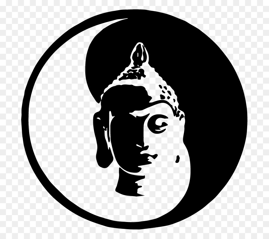 buddha face silhouette