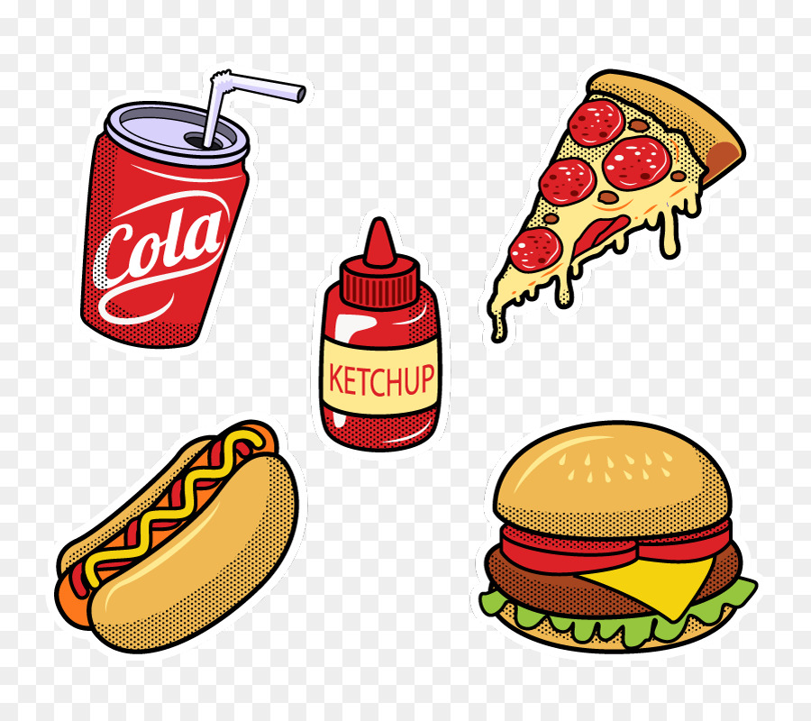 Hamburger Hot dog Tattoo Ice cream Sticker - hot dog png download - 800*800 - Free Transparent Hamburger png Download.