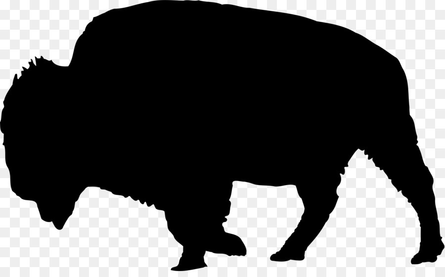 American bison Silhouette Drawing Clip art - bison png download - 2360*1438 - Free Transparent American Bison png Download.