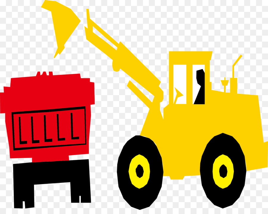 Kenworth W900 Bulldozer Excavator - Bulldozer truck png download - 2299*1804 - Free Transparent Silhouette png Download.