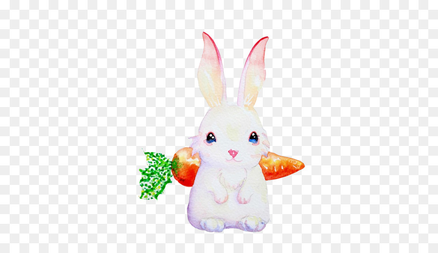 European rabbit Painting - Rabbit back Carrot Creative Image png download - 502*502 - Free Transparent European Rabbit png Download.